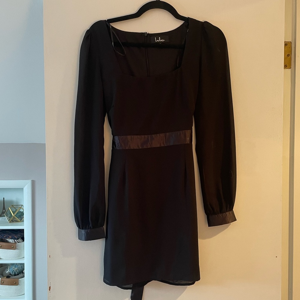 lulus black mini dress